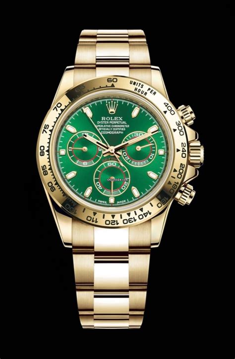 rolex daytona oro quadrante verde usato|Orologi Rolex Daytona usati su Chrono24.